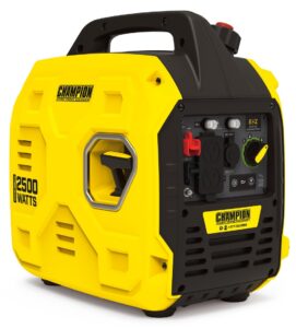 Champion 201046 Gas Inverter Generator – 2500 Starting / 1850 Running Watts