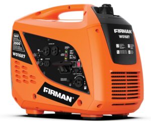 Firman W01687 Gas Inverter Generator – 2000 Starting / 1600 Running Watts