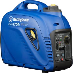 Westinghouse iGen2200c Gas Inverter Generator – 2200 Starting / 1800 Running Watts