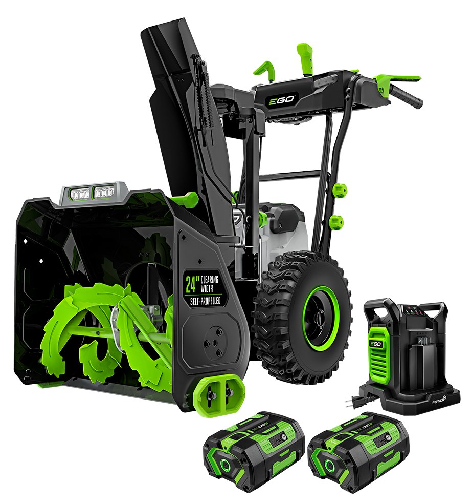 EGO SNT2405 – 2-Stage 56V Cordless Snowblower, 24-Inch Clearing Width, Battery Kit