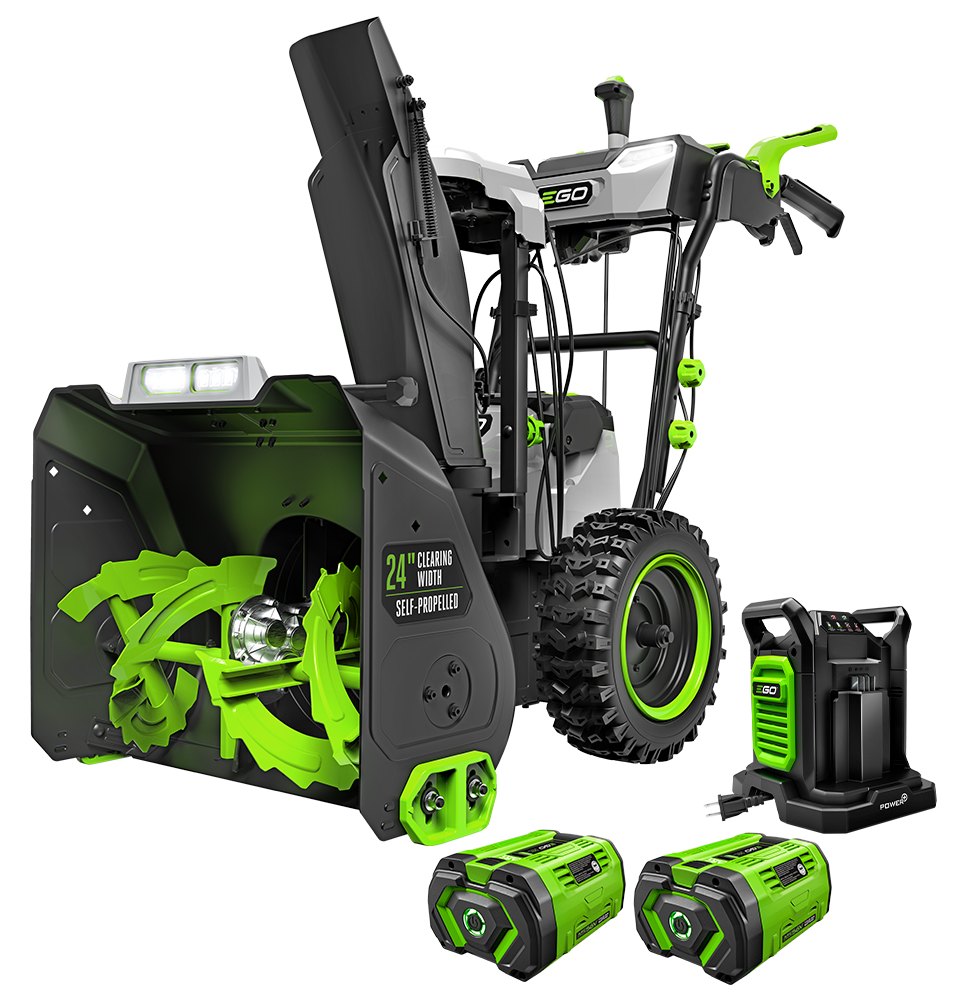 EGO SNT2416 – 2-Stage 56V Cordless Snowblower, 24-Inch Clearing Width, Battery Kit