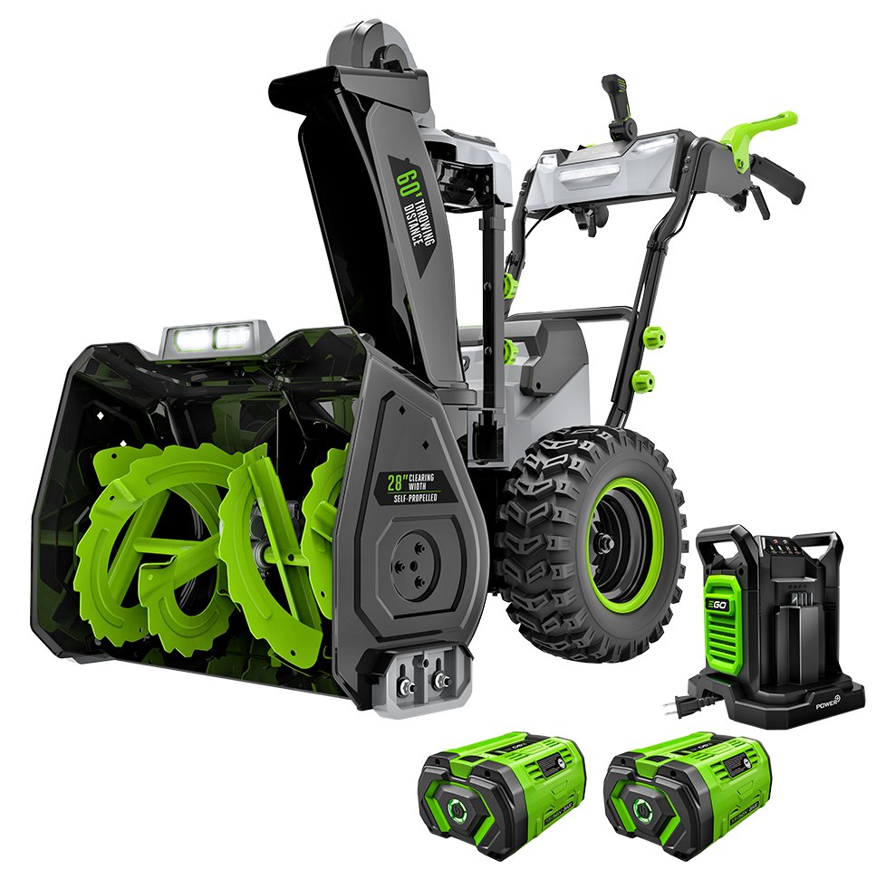 EGO SNT2807 – 2-Stage 56V Cordless Snowblower, 28-Inch Clearing Width, Battery Kit