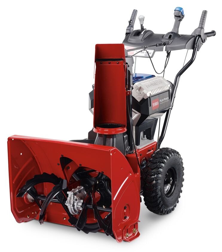 Toro 60V MAX Power Max e24 39924 – 2-Stage 60V Cordless Snowblower, 24-Inch Clearing Width, Includes 2 x 6.0Ah Batteries