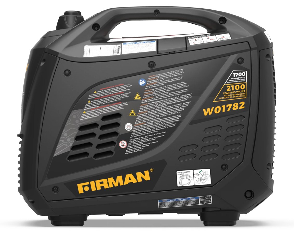 Firman W01782 Gas Inverter Generator – 2100 Starting / 1700 Running Watts