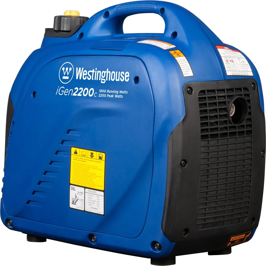 Westinghouse iGen2200c Gas Inverter Generator – 2200 Starting / 1800 Running Watts